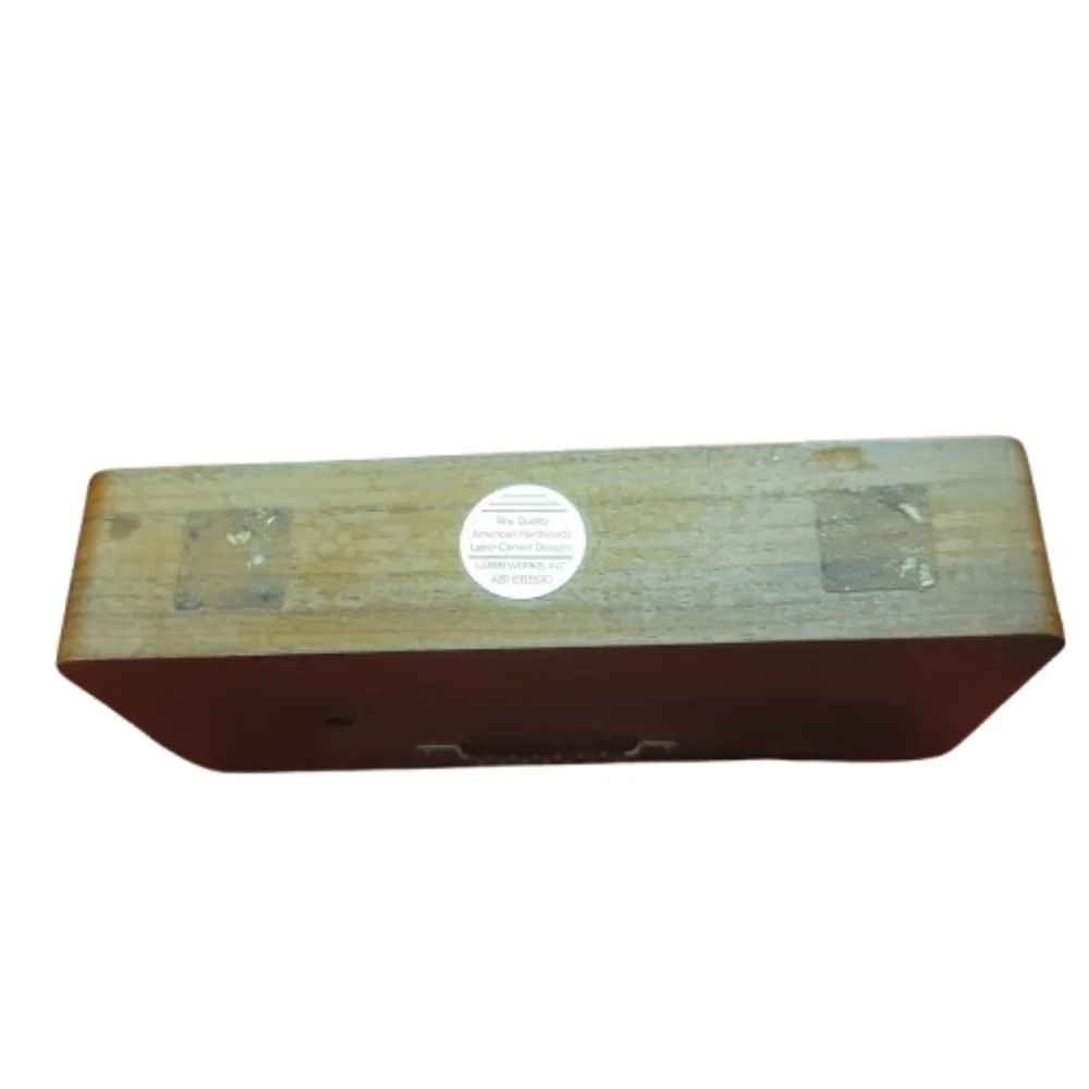 Butter Ball Clock Brown Wall Clock with White Face Wooden Tabletop Executive